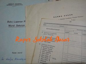 Rapor Sekolah Dasar Lebih Dari Satu