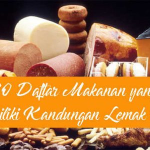 makanan yang mengandung lemak jenuh