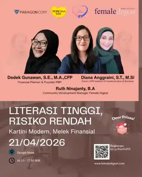 flyer kartini modern melek finansial